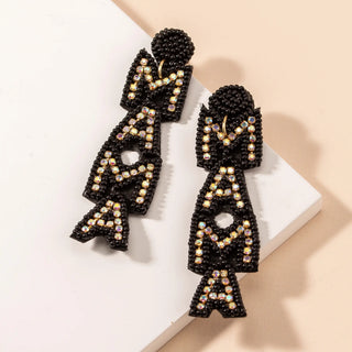 MAMA Beaded Earrings