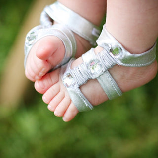 Handmade Heirloom Barefoot Baby Sandals