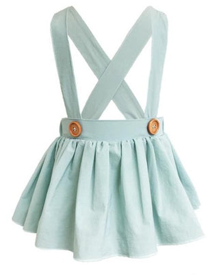 Daphne Suspender Skirt-Mint