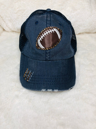 Navy Football Patch Baseball Cap