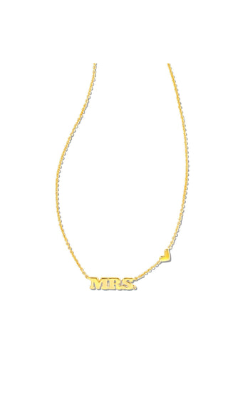 Mrs. Pendant Necklace