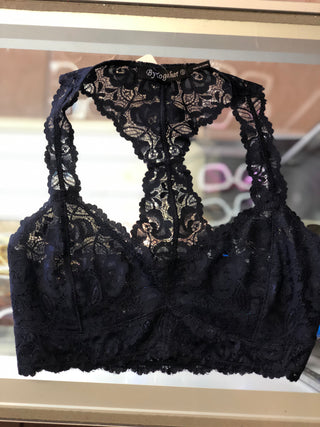 Navy Lace Bralette