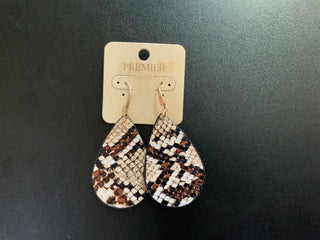 Leather Drop Earrings
