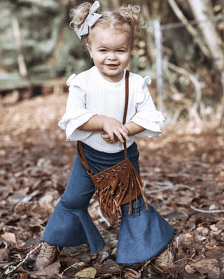 Denim Flare Pants