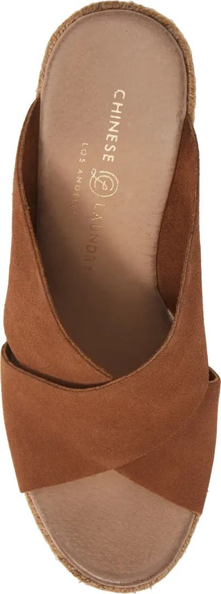 Quay Wedge Split Suede Sandal