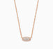 Rose Gold White Crystal