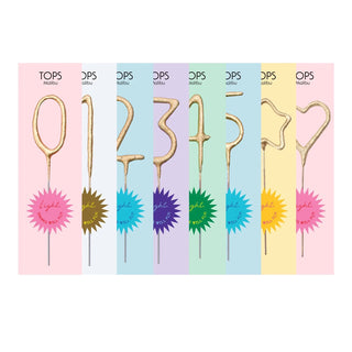 Mini Gold Number Sparklers