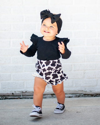 Belle High-Waist Bloomers - Cow print