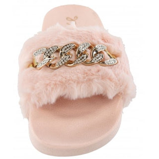 Chainy Pink Furry Slides