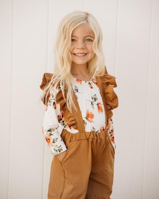 Livee Long Sleeve Leotard - Colorado Fall Floral