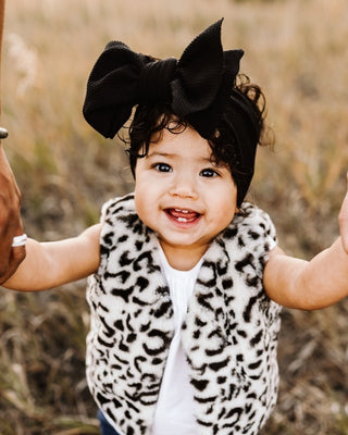 Barnum Snow Leopard Fur Vest