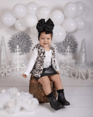 Barnum Snow Leopard Fur Vest